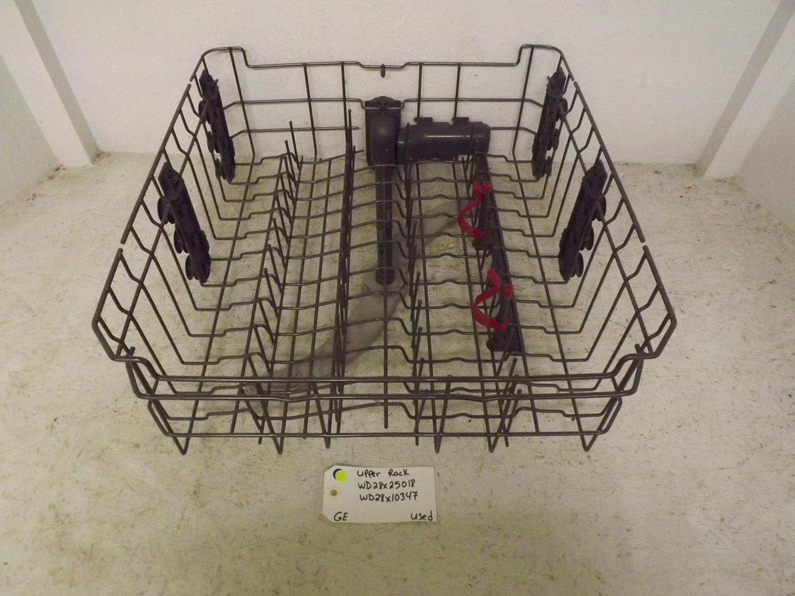 GE Dishwasher WD28X25018 WD28X10347 Upper Rack Used GE Dishwasher WD28X25018 WD28X10347 Upper Rack Used